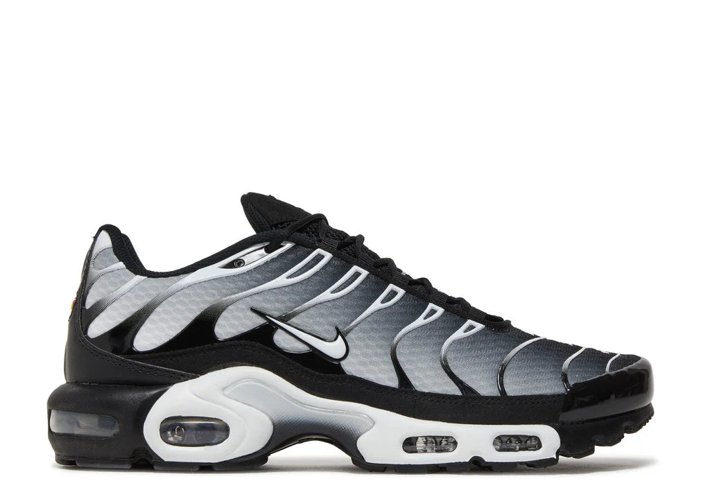 NIKE AIR MAX PLUS BLACK SILVER WHITE