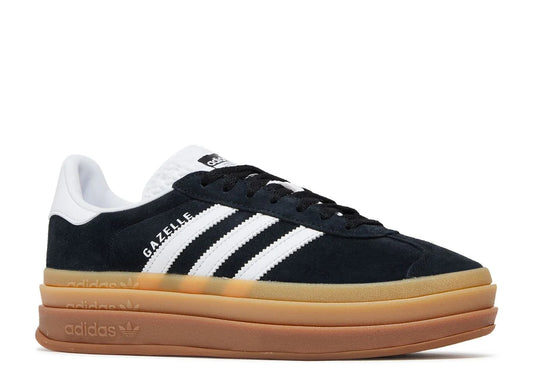 ADIDAS GAZELLE BOLD BLACK WHITE GUM