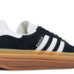 ADIDAS GAZELLE BOLD BLACK WHITE GUM