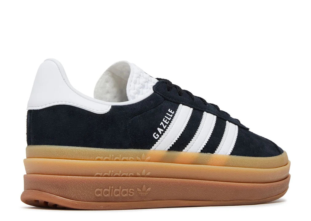 ADIDAS GAZELLE BOLD BLACK WHITE GUM