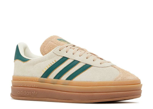 Adidas Gazelle Bold Magic Beige Collegiate Green