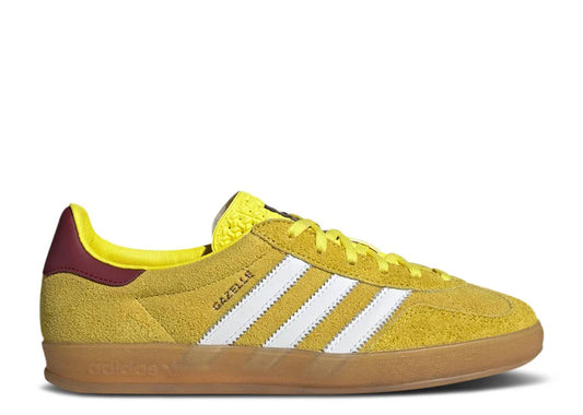 Adidas Gazelle Indoor Bright Yellow Burgundy