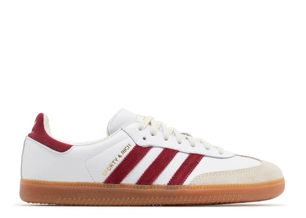 ADIDAS SAMBA OG SPORTY & RICH WHITE CORE BURGUNDY