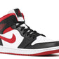 AIR JORDAN 1 MID GYM RED BLACK WHITE