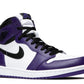 AIR JORDAN 1 RETRO HIGH OG COURT PURPLE WHITE