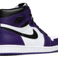 AIR JORDAN 1 RETRO HIGH OG COURT PURPLE WHITE