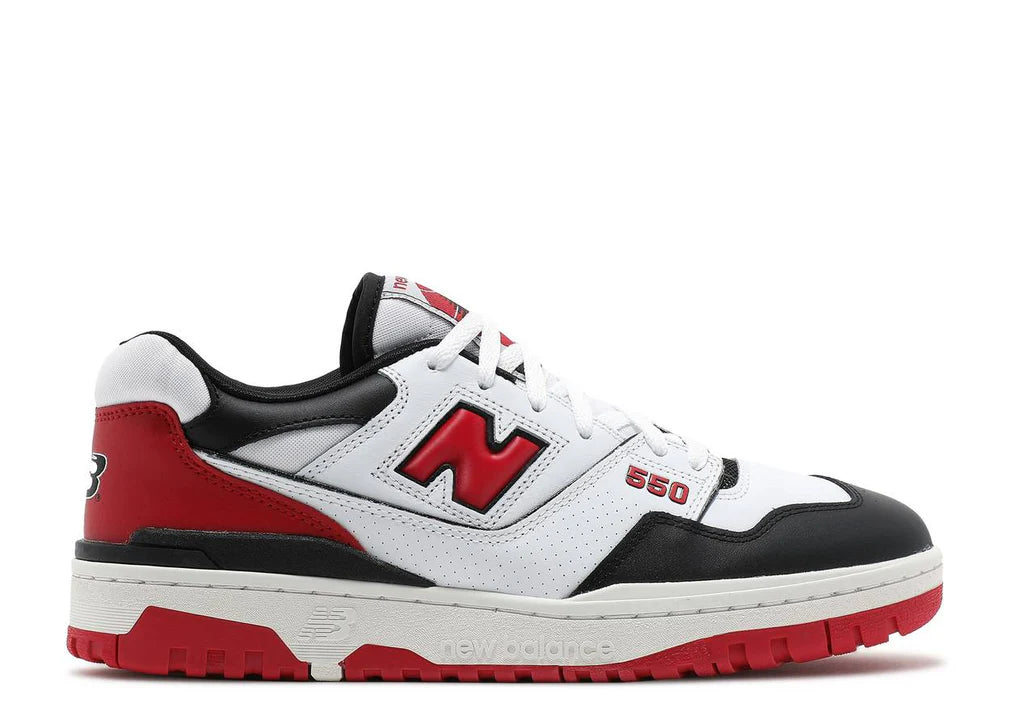 NEW BALANCE 550 WHITE RED BLACK