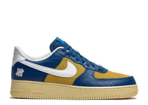 NIKE AIR FORCE 1 LOW SP UNDEFEATED 5 ON IT BLUE YELLOW CROC