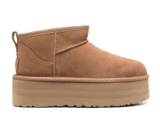 UGG CLASSIC ULTRA MINI PLATFORM CHESTNUT